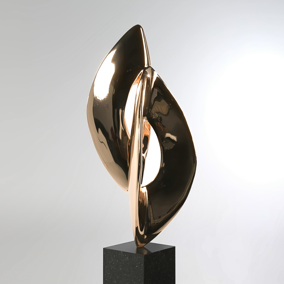 NEXUS, bronze sculpture by Jan van der Laan