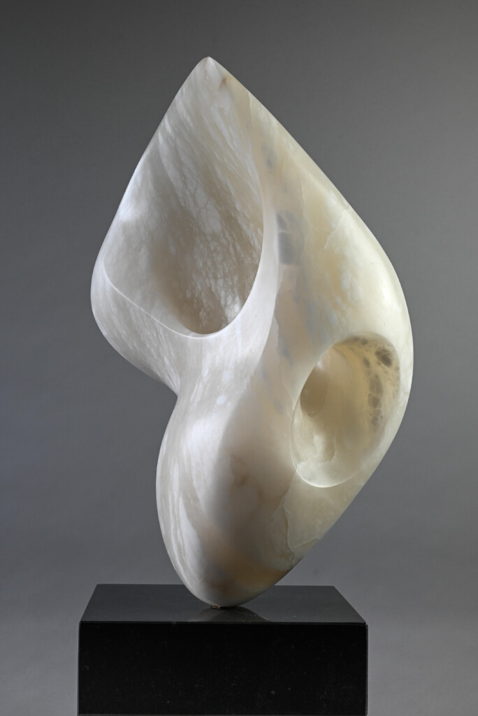 Calicis, alabaster sculpture by Jan van der Laan